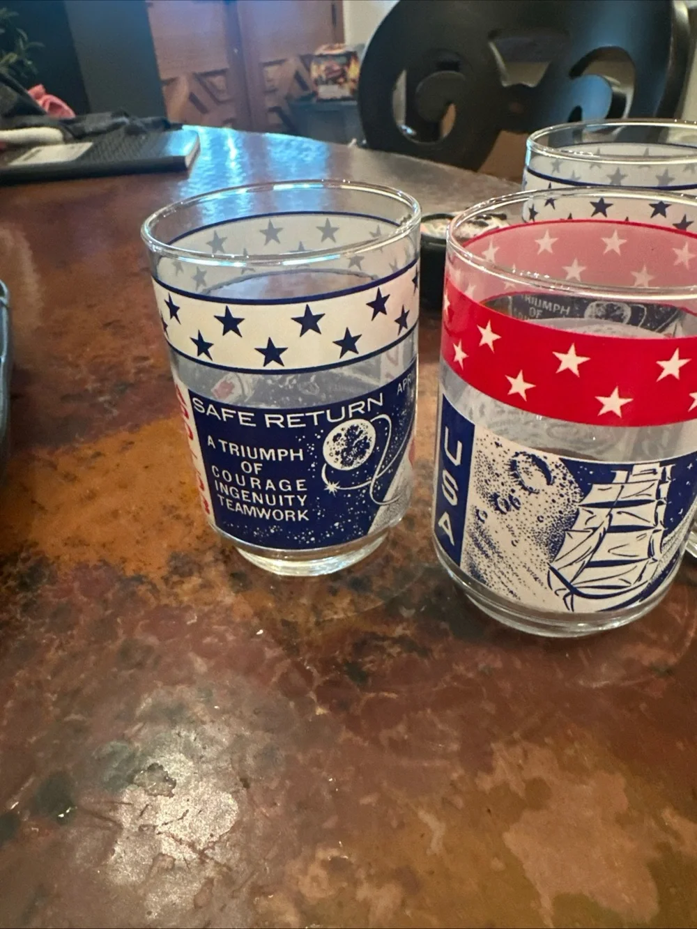 Set of 3 NASA Apollo Glasses
